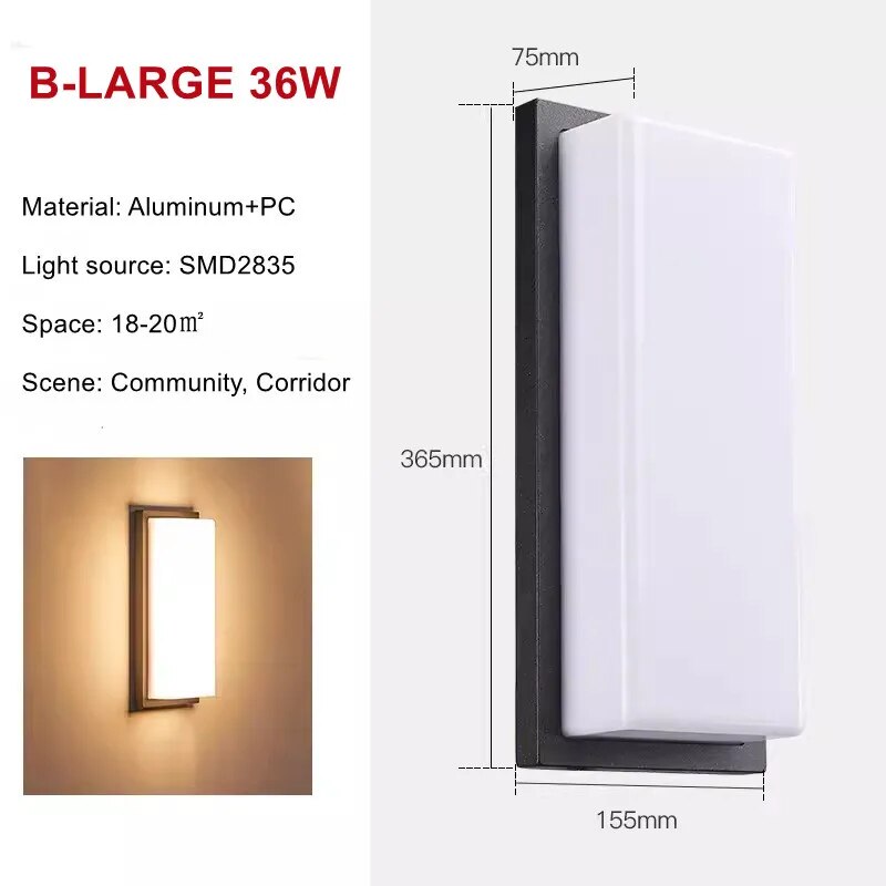 Elegant Weatherproof LED Outdoor Wall Light