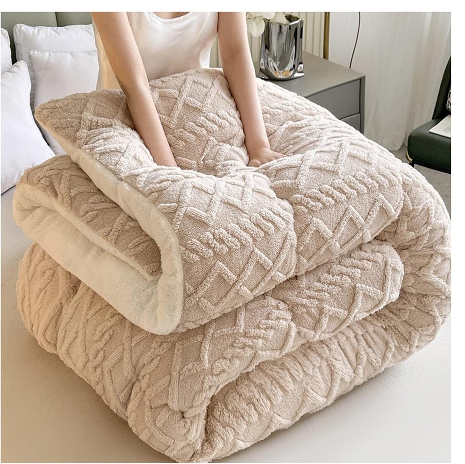 Ultra Cozy Winter Sherpa Blanket