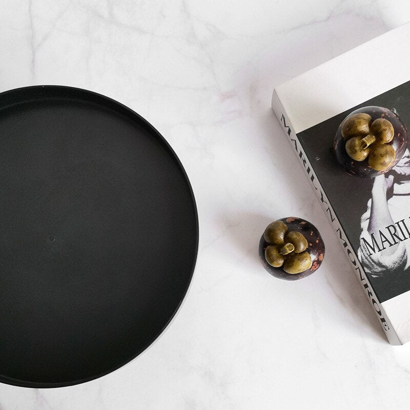 Minimalist Acrylic Round Stand Tray