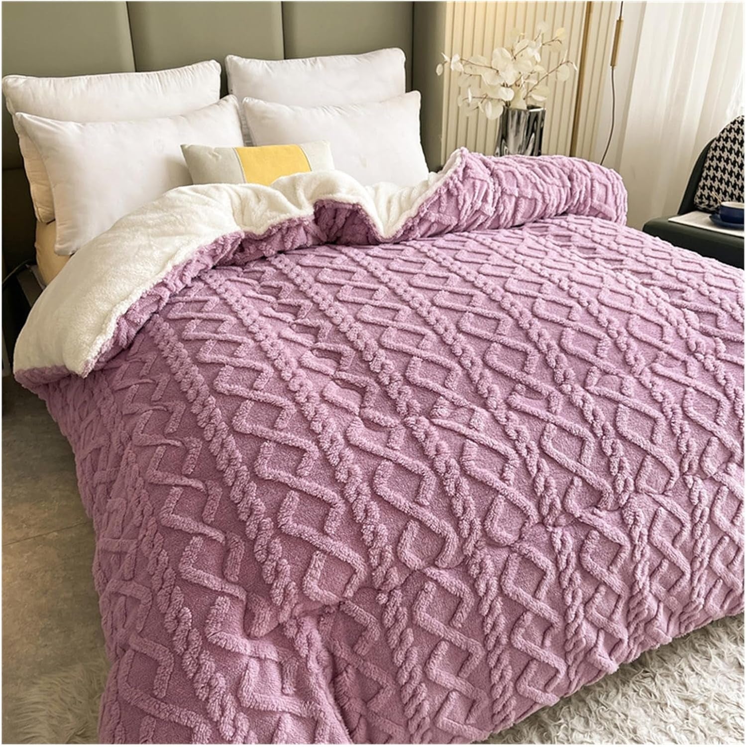 Ultra Cozy Winter Sherpa Blanket