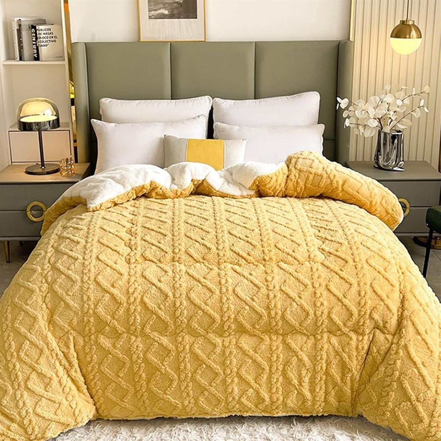 Ultra Cozy Winter Sherpa Blanket