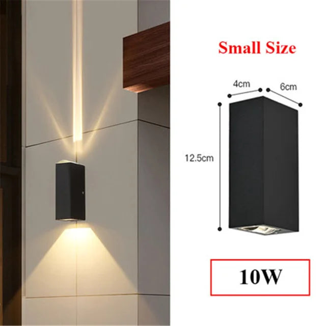 Elegant Rectangular Accent Outdoor Wall Light