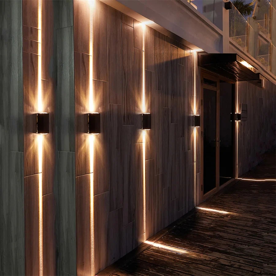 Elegant Rectangular Accent Outdoor Wall Light