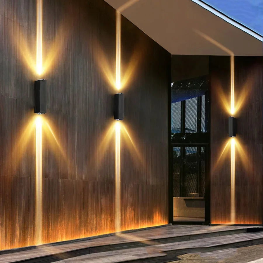 Elegant Rectangular Accent Outdoor Wall Light