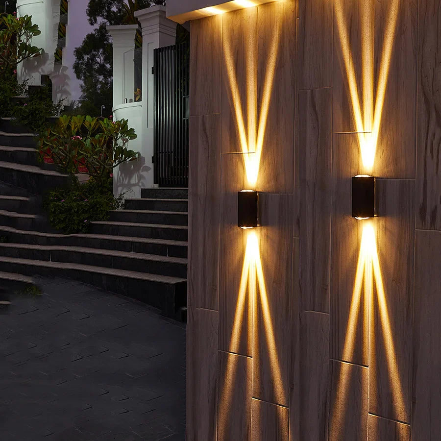 Elegant Rectangular Accent Outdoor Wall Light