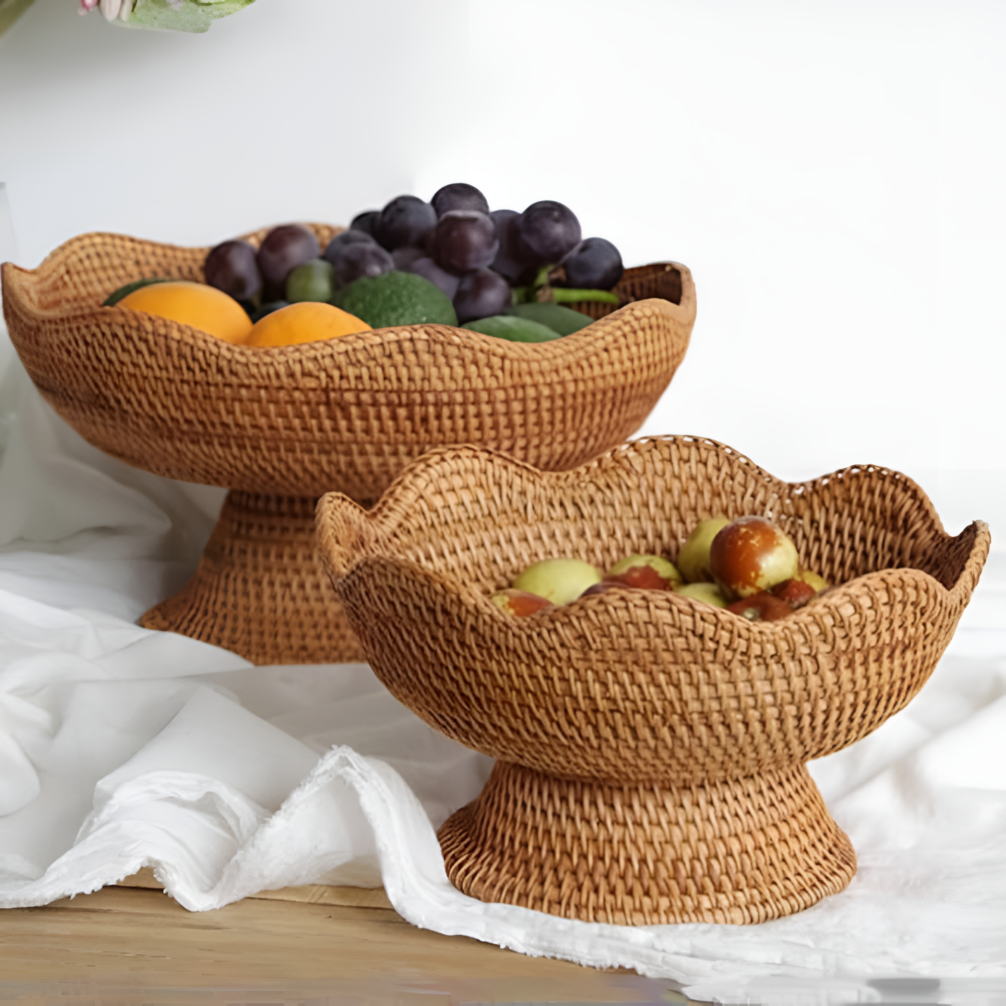 Premium Rustic Hand Woven Fruit Basket