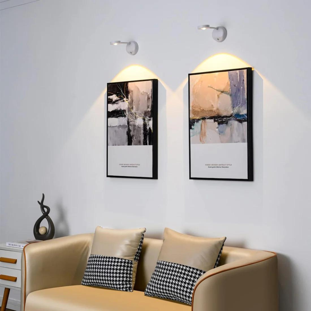 Smart 360° Rotating Motion-Activated LED Spotlight