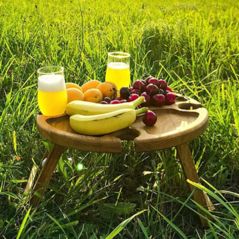 Modern Portable Collapsible Wood Picnic Table