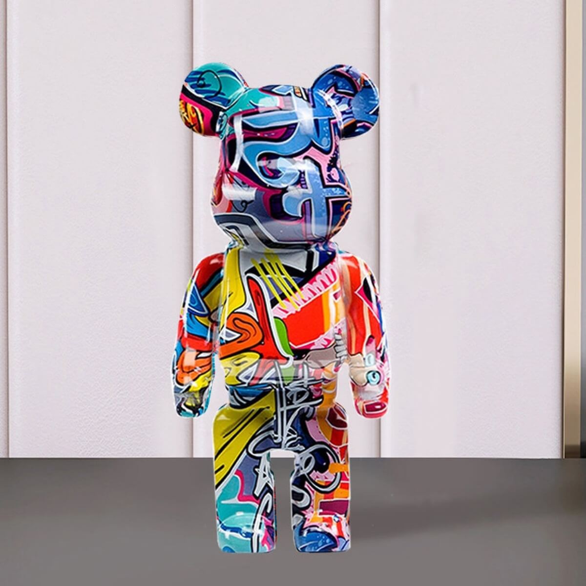 Graffiti Sculptural Bear Figure