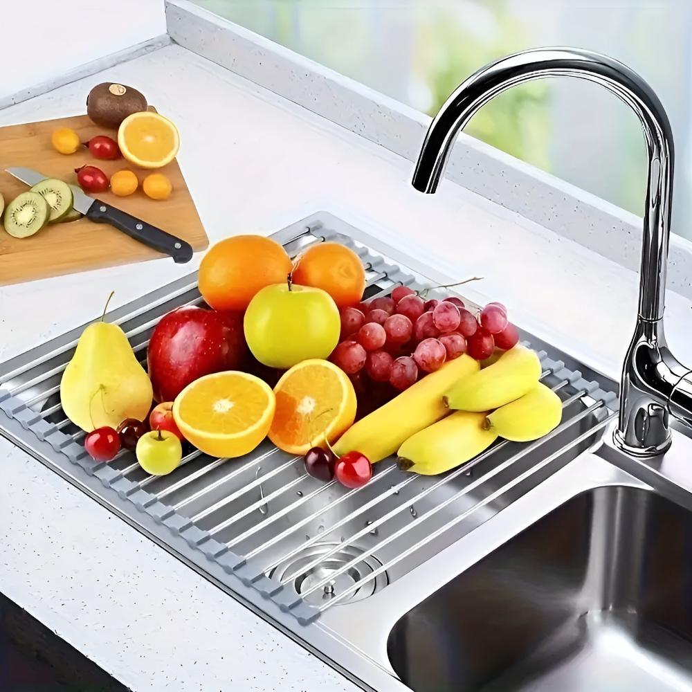 Collapsible Premium Stainless Steel Dish Drying Rack