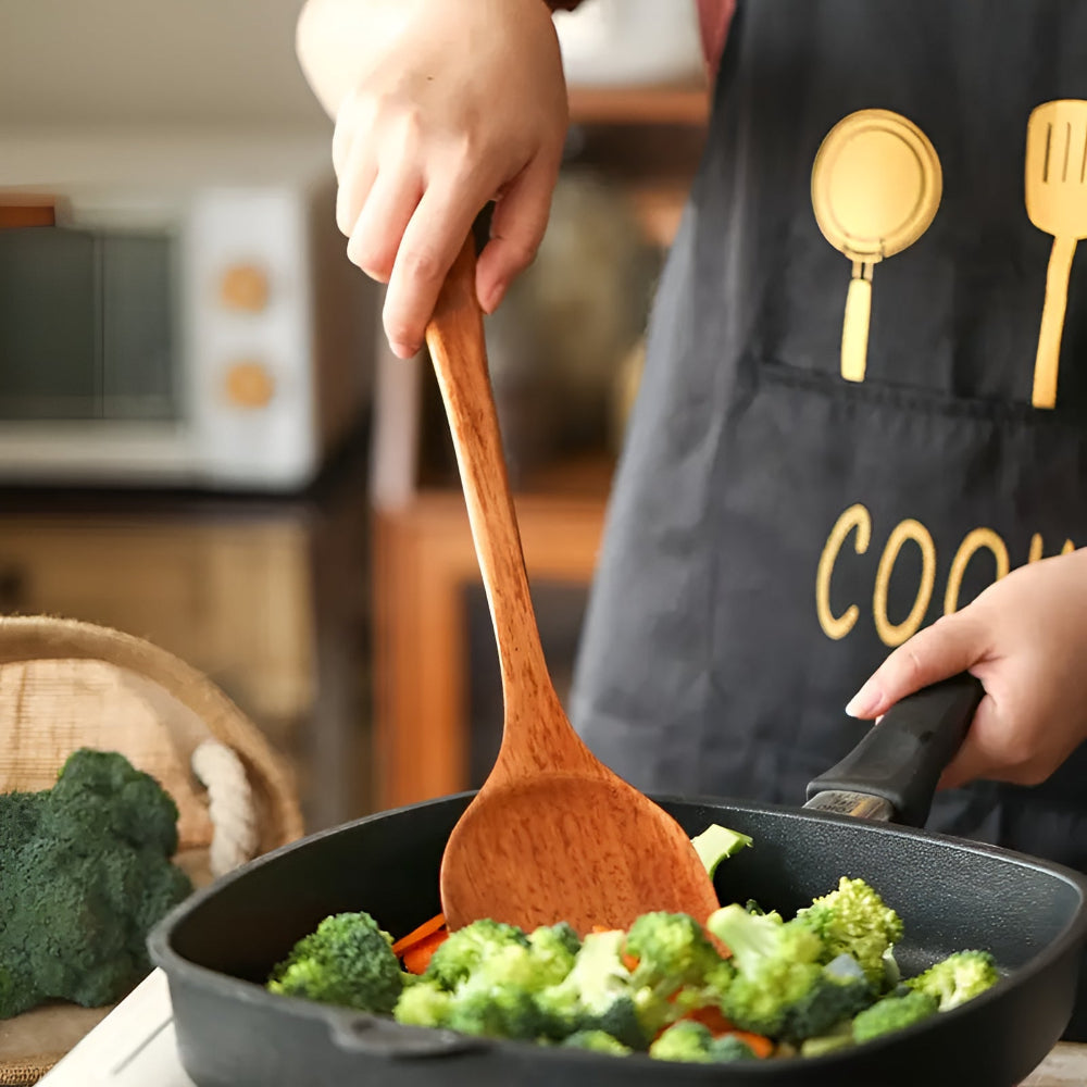 High-Quality Classic Wooden Kitchen Utensils | 4-Piece Set