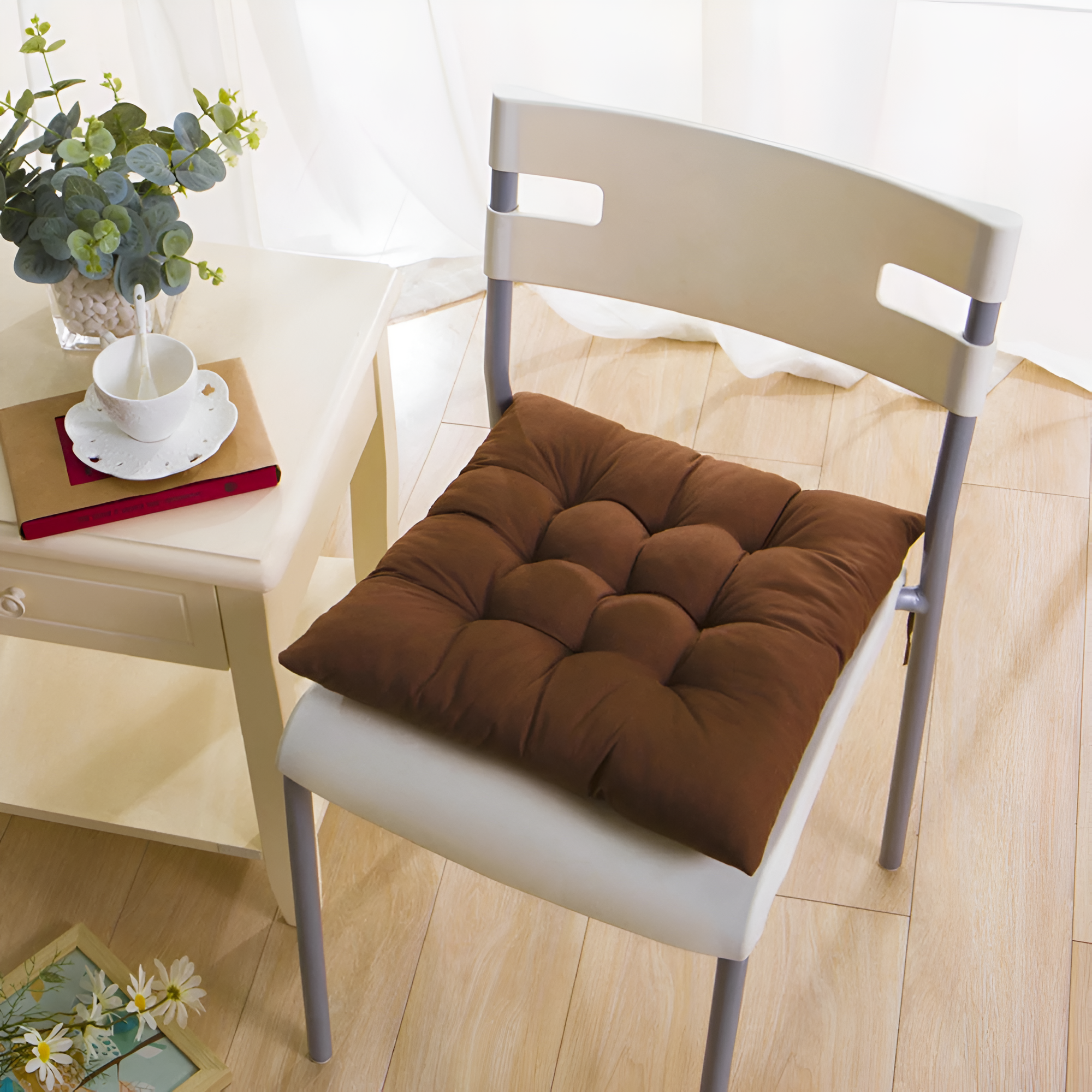 Bold Tufted Velvet Chair Cushions