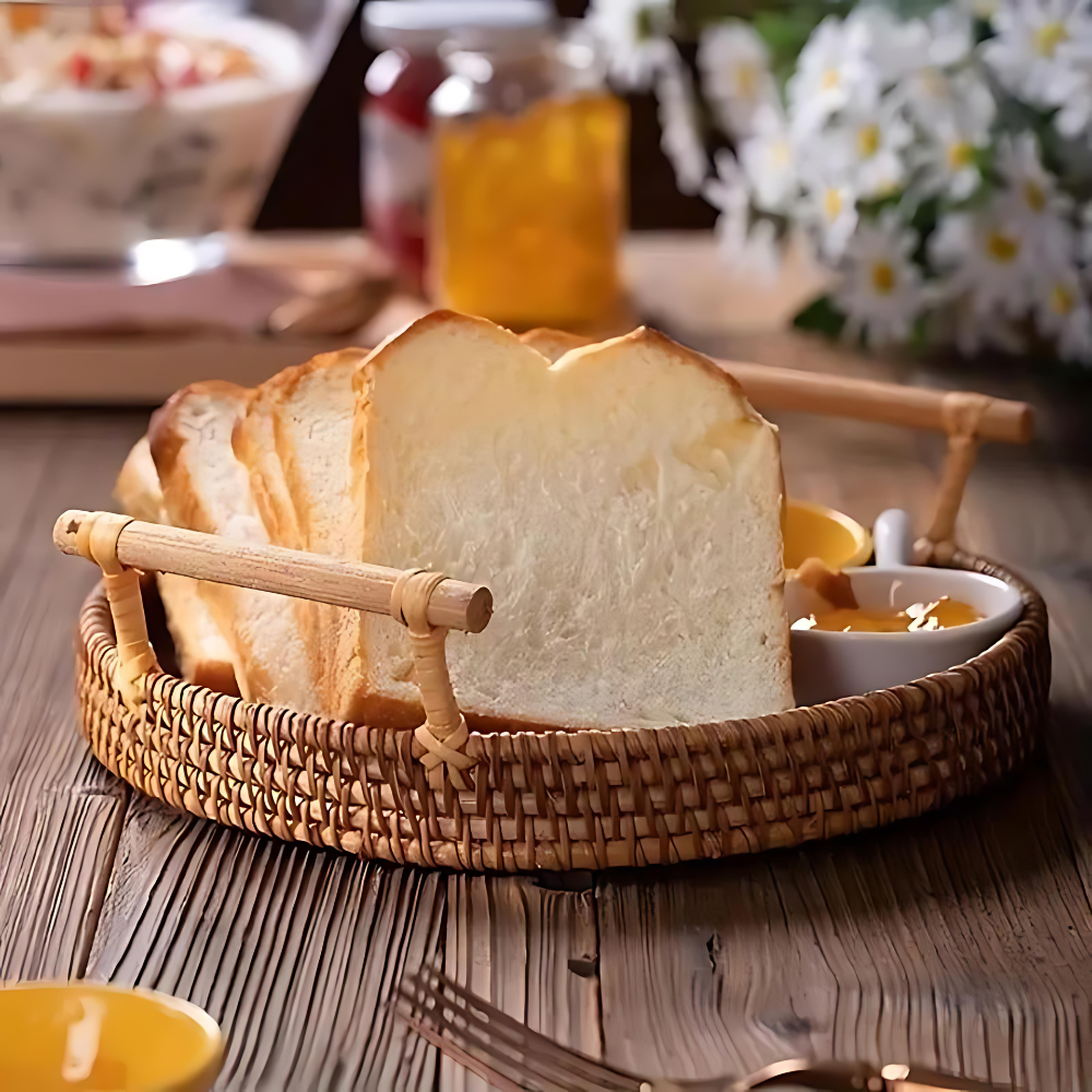 Handcrafted Premium Rattan Serving Tray
