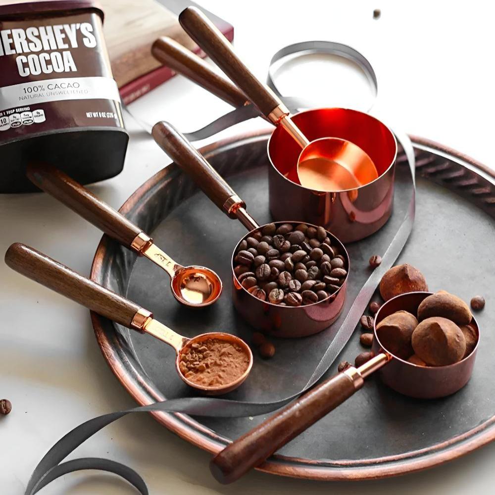 Premium Copper Ergonomic Measuring Set
