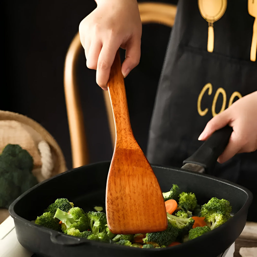 High-Quality Classic Wooden Kitchen Utensils | 4-Piece Set