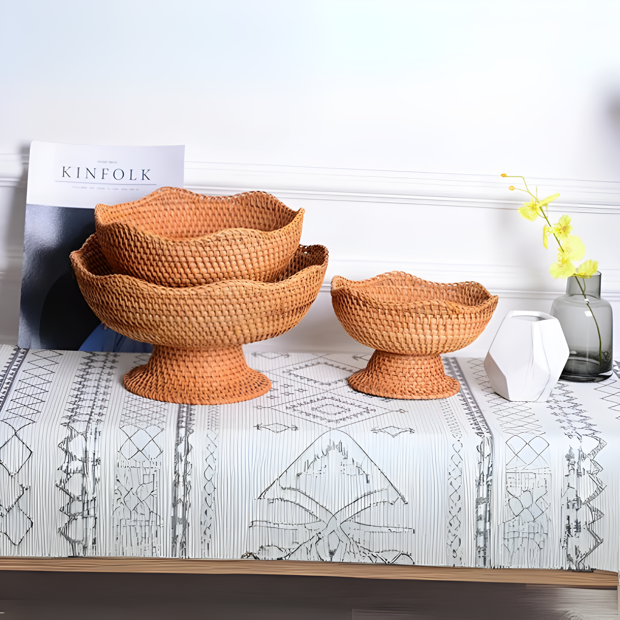 Premium Rustic Hand Woven Fruit Basket
