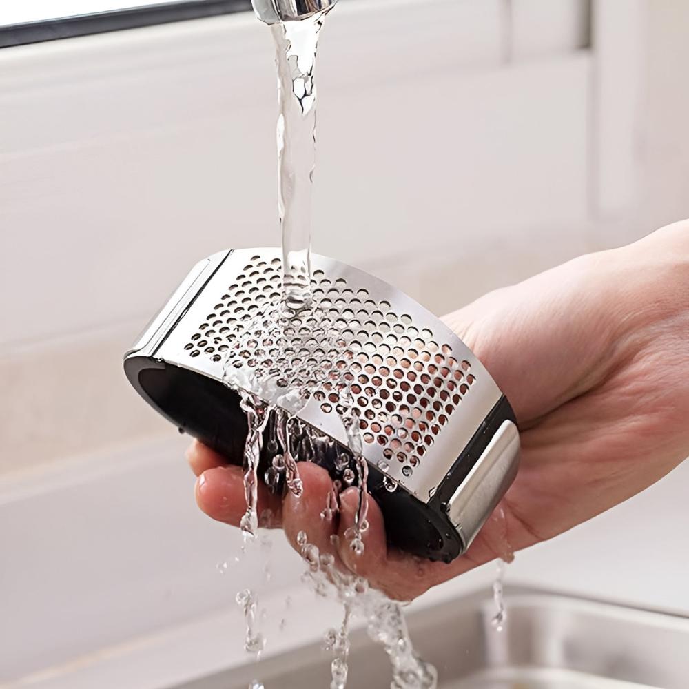 Premium Manual Stainless Steel Garlic Press Crusher