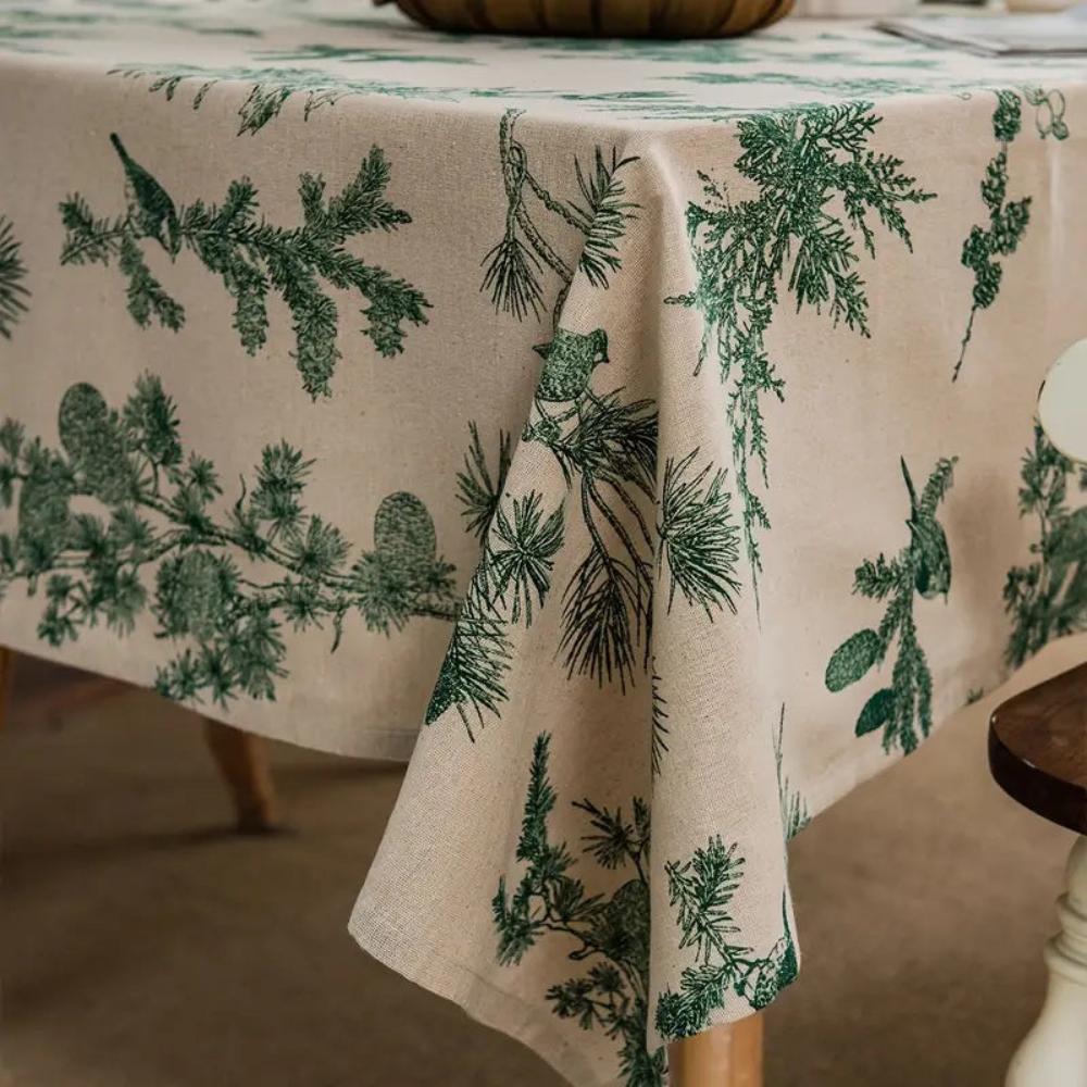 Pine Serenity Cotton Table Cloth