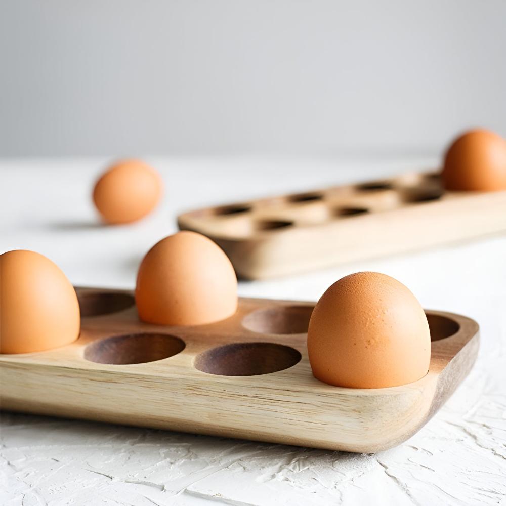 Premium Natural Wooden Egg Tray