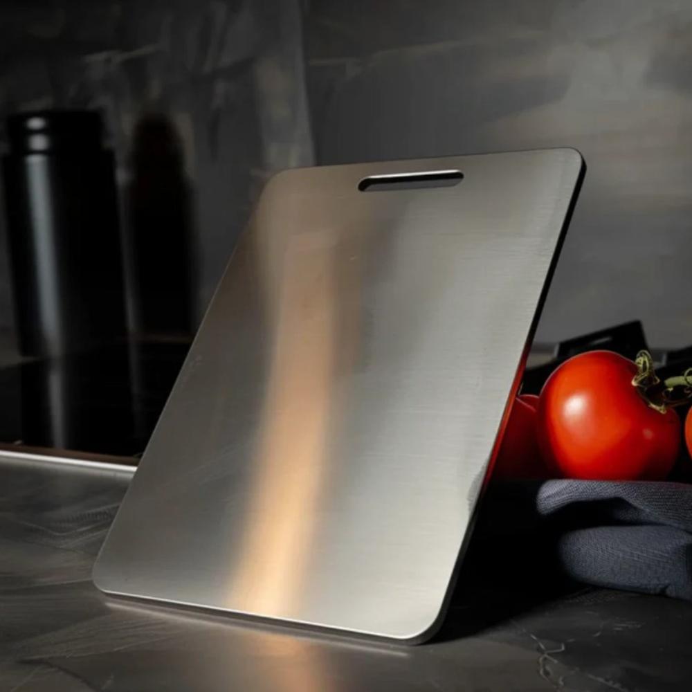 Premium Stainless Steel Heavy-Duty Cutting Board