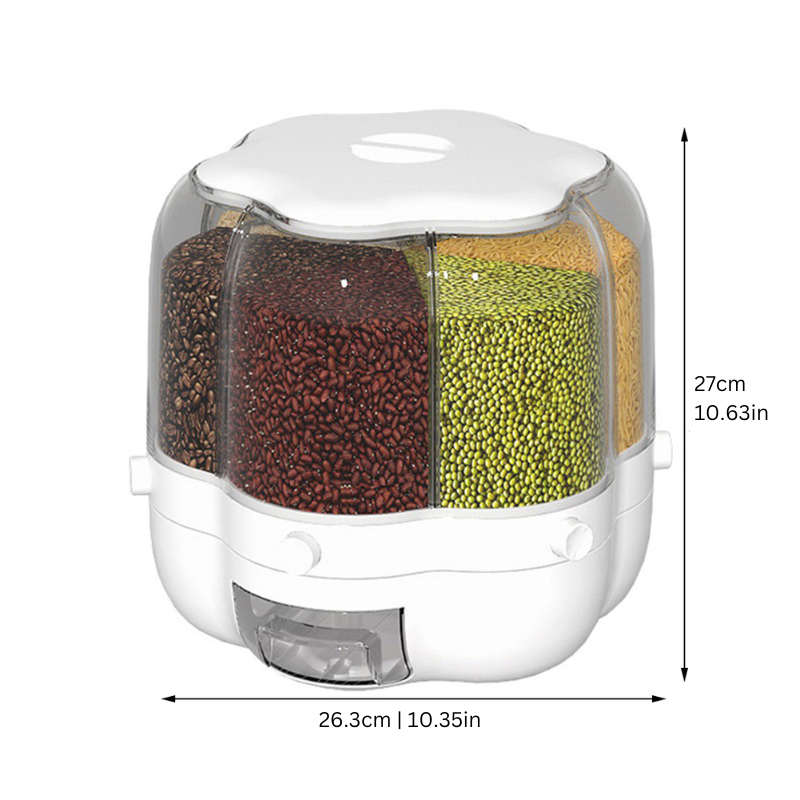 Modern 360° Rotating Grain Dispenser