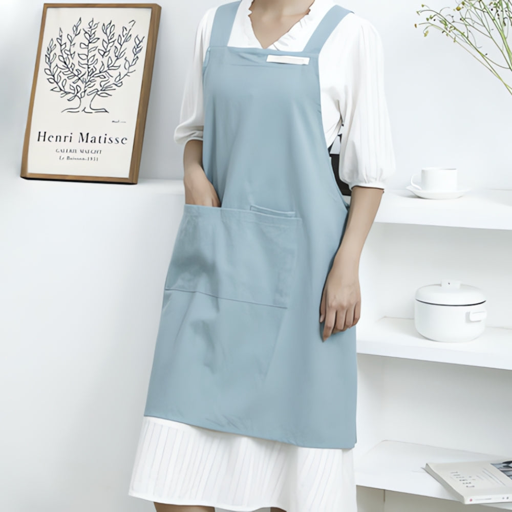 Minimalist Chic Cross-Back Apron | Effortless Comfort & Style