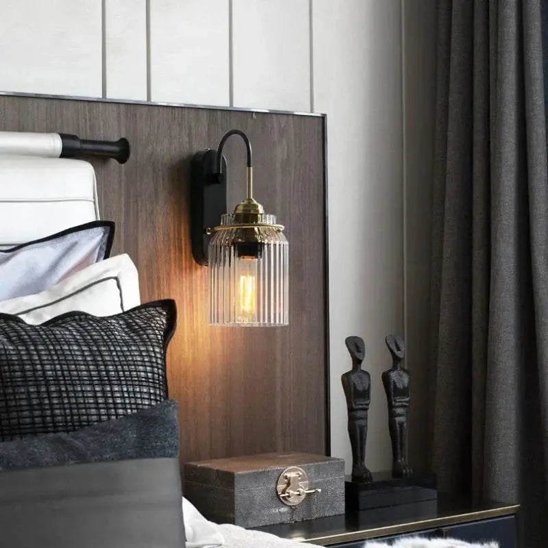 Luxurious Vintage Glass Wall Light