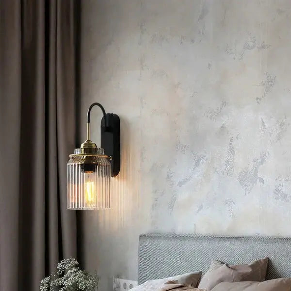 Luxurious Vintage Glass Wall Light