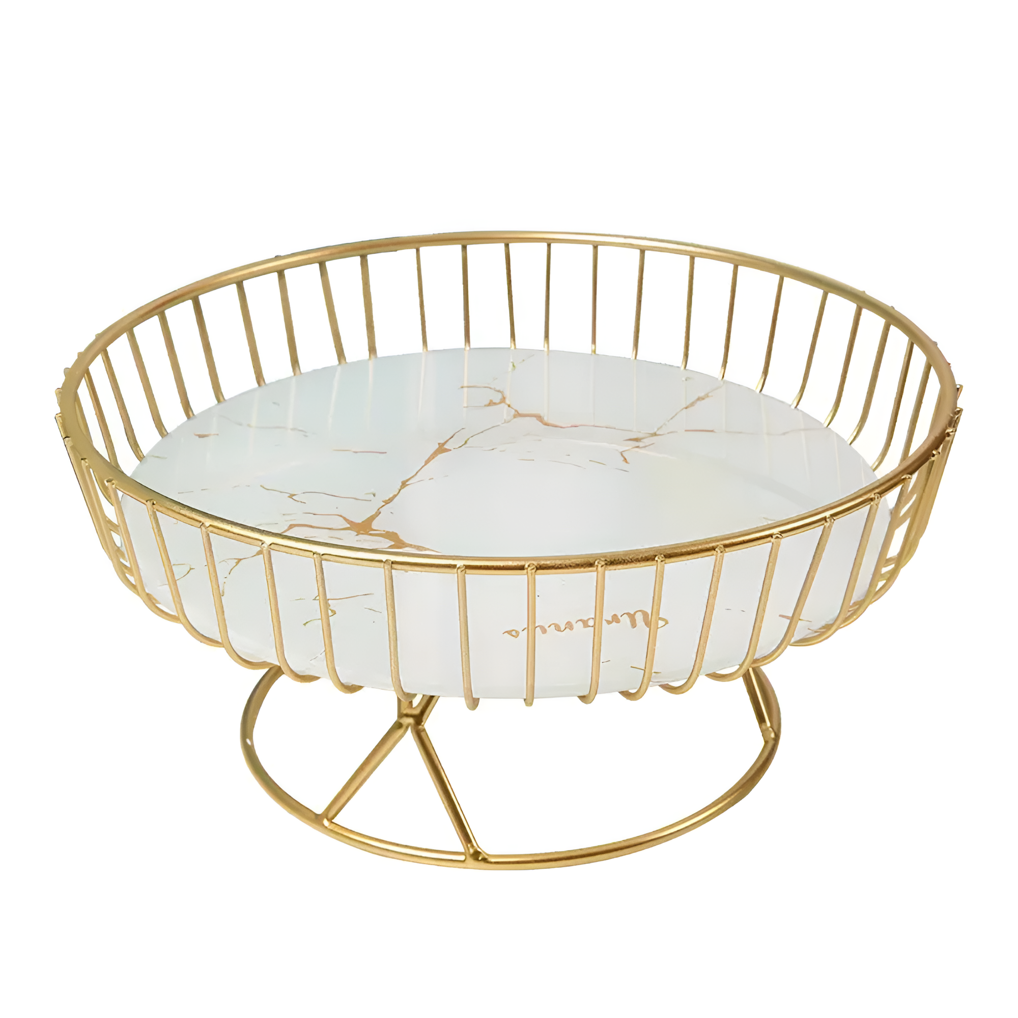 Modern Ceramic Marble-Style Serving Tray