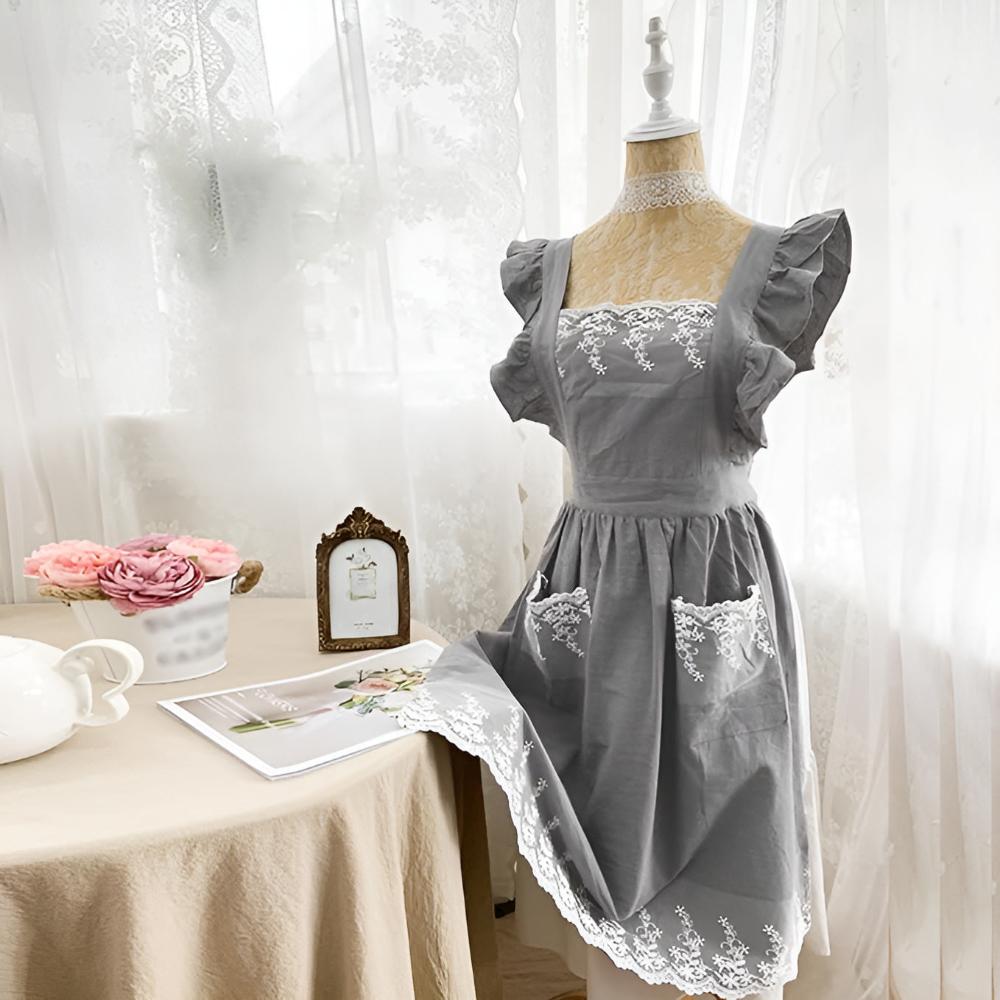 Dainty Chic Ruffle Apron for Women