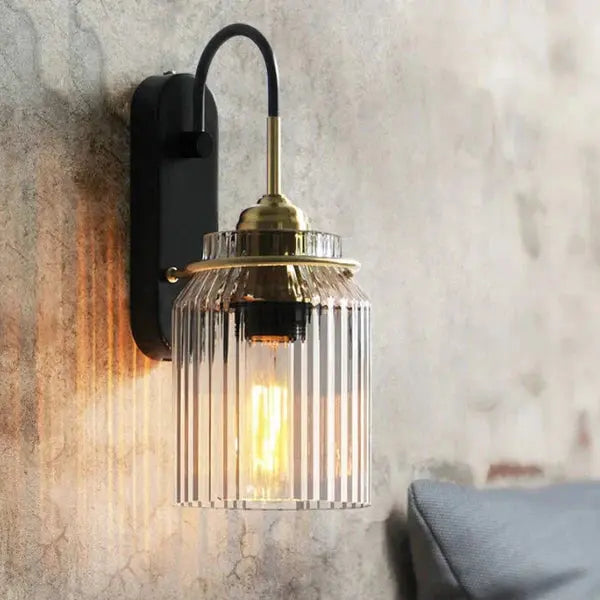 Luxurious Vintage Glass Wall Light