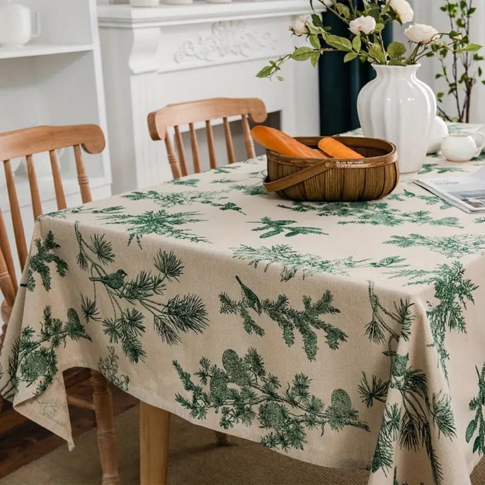 Pine Serenity Cotton Table Cloth