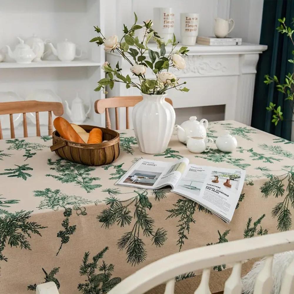 Pine Serenity Cotton Table Cloth