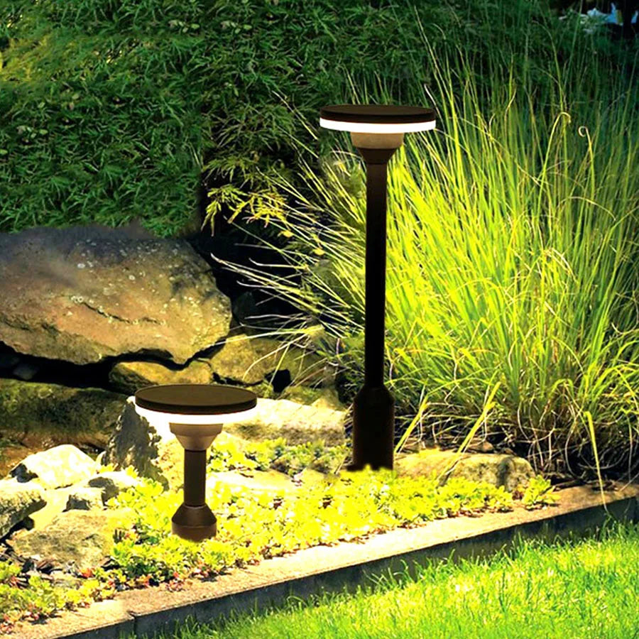 Minimalist Solar-Powered Pathway Light
