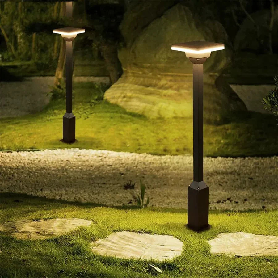 Minimalist Solar-Powered Pathway Light