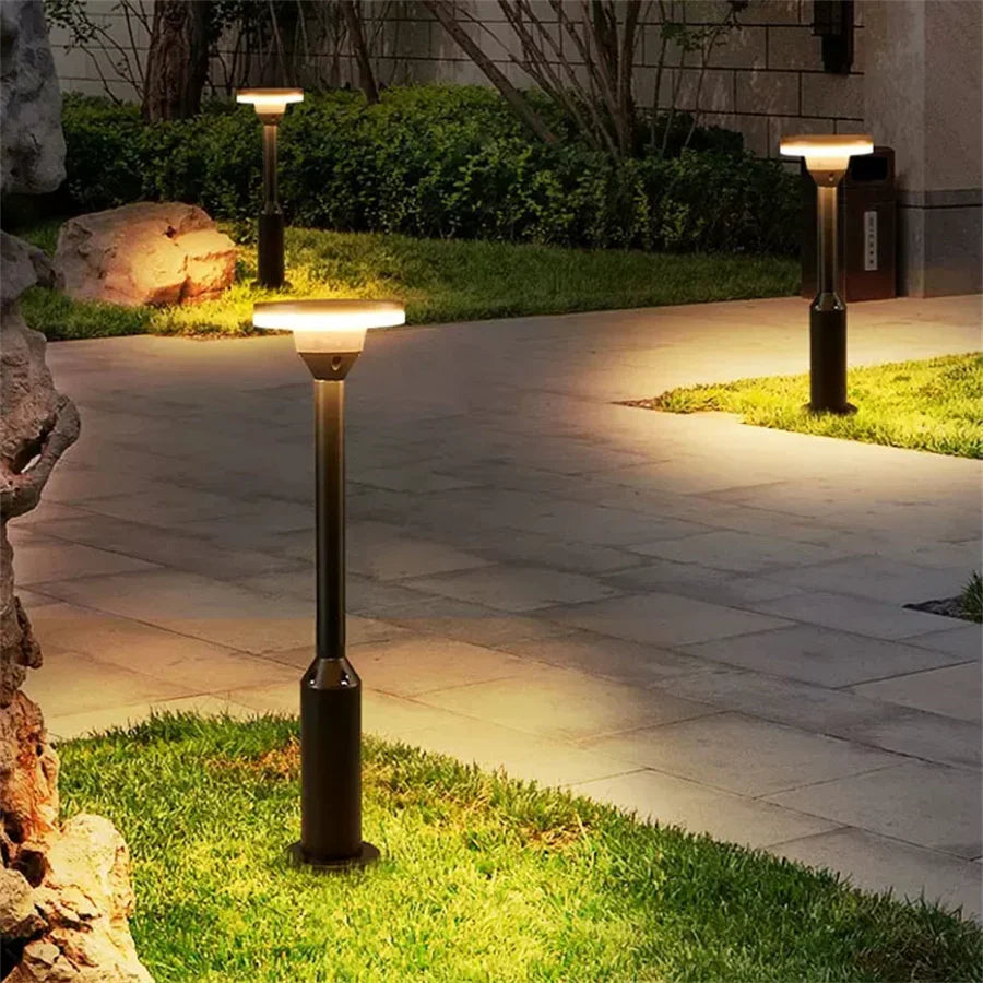 Minimalist Solar-Powered Pathway Light