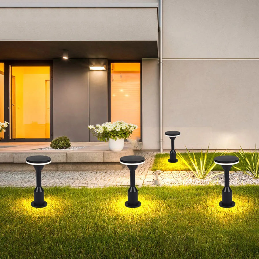 Minimalist Solar-Powered Pathway Light