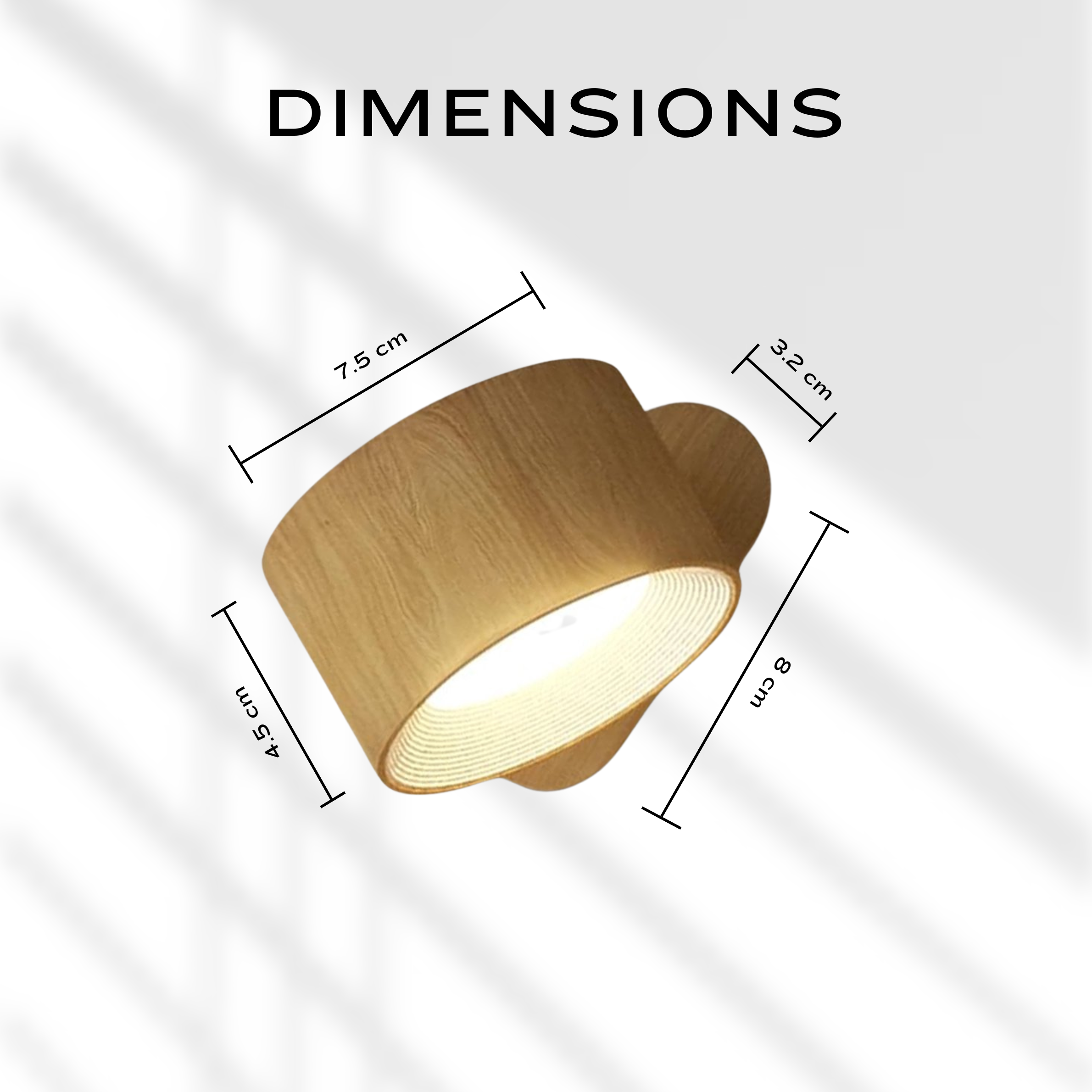 2-Piece Round LED Wall Light Pair