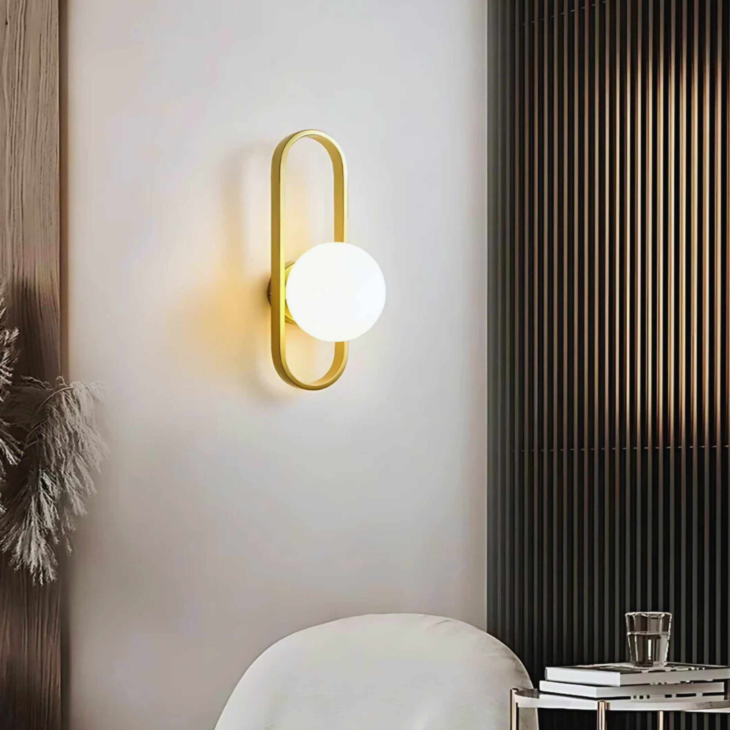 Minimalist Paperclip Shape LED Wall Light