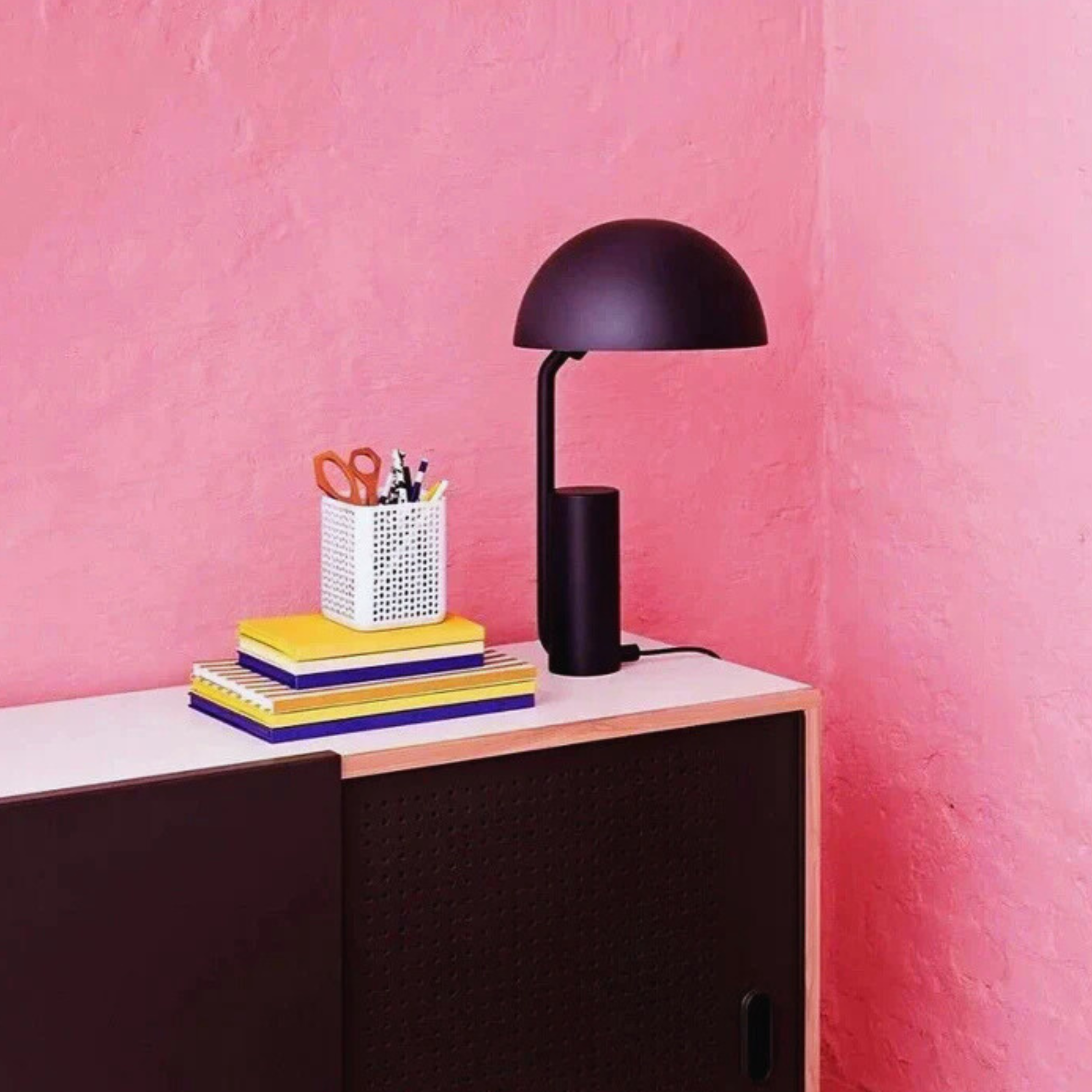 Elegant Table Lamp with Functional Adjustable Geometric Shade