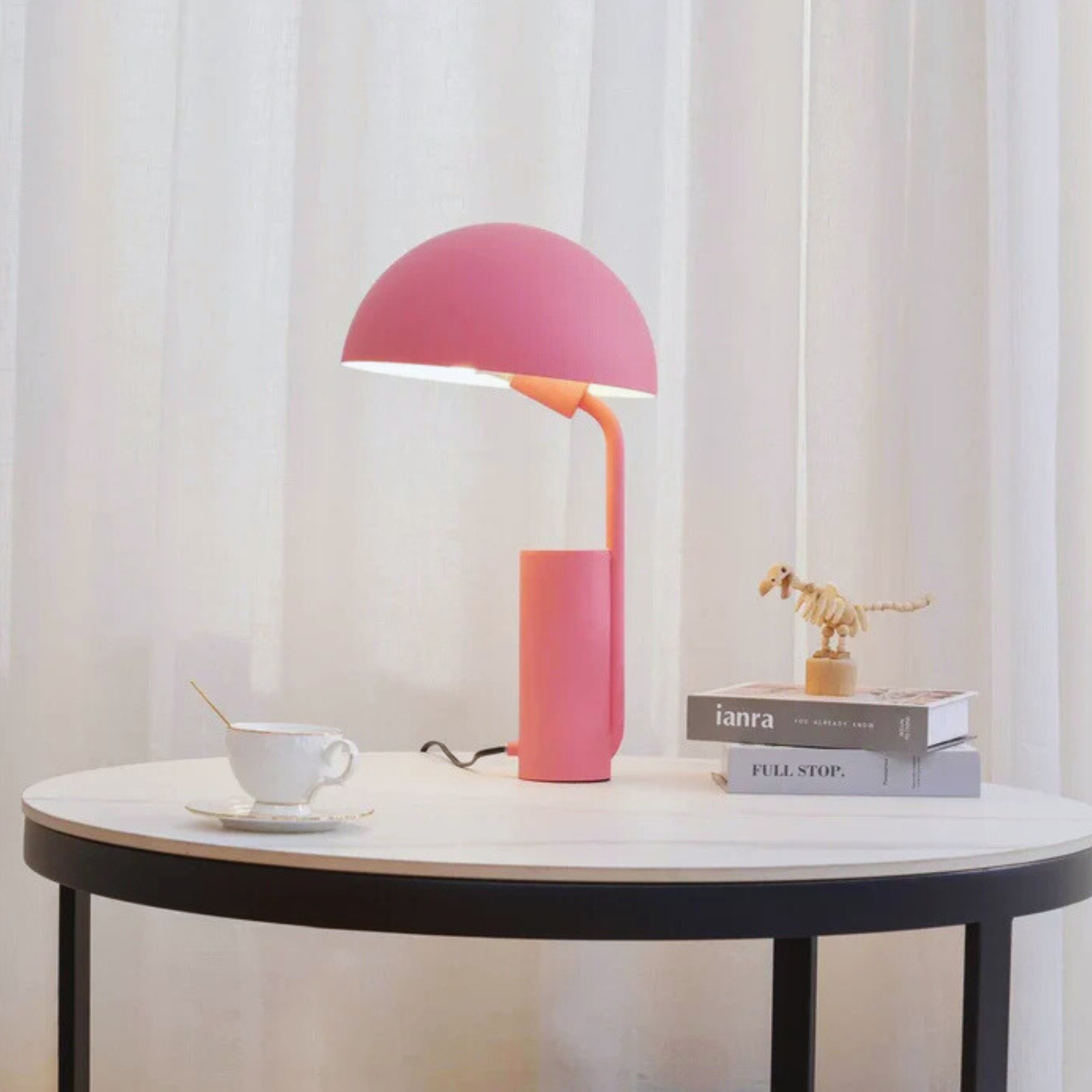 Elegant Table Lamp with Functional Adjustable Geometric Shade