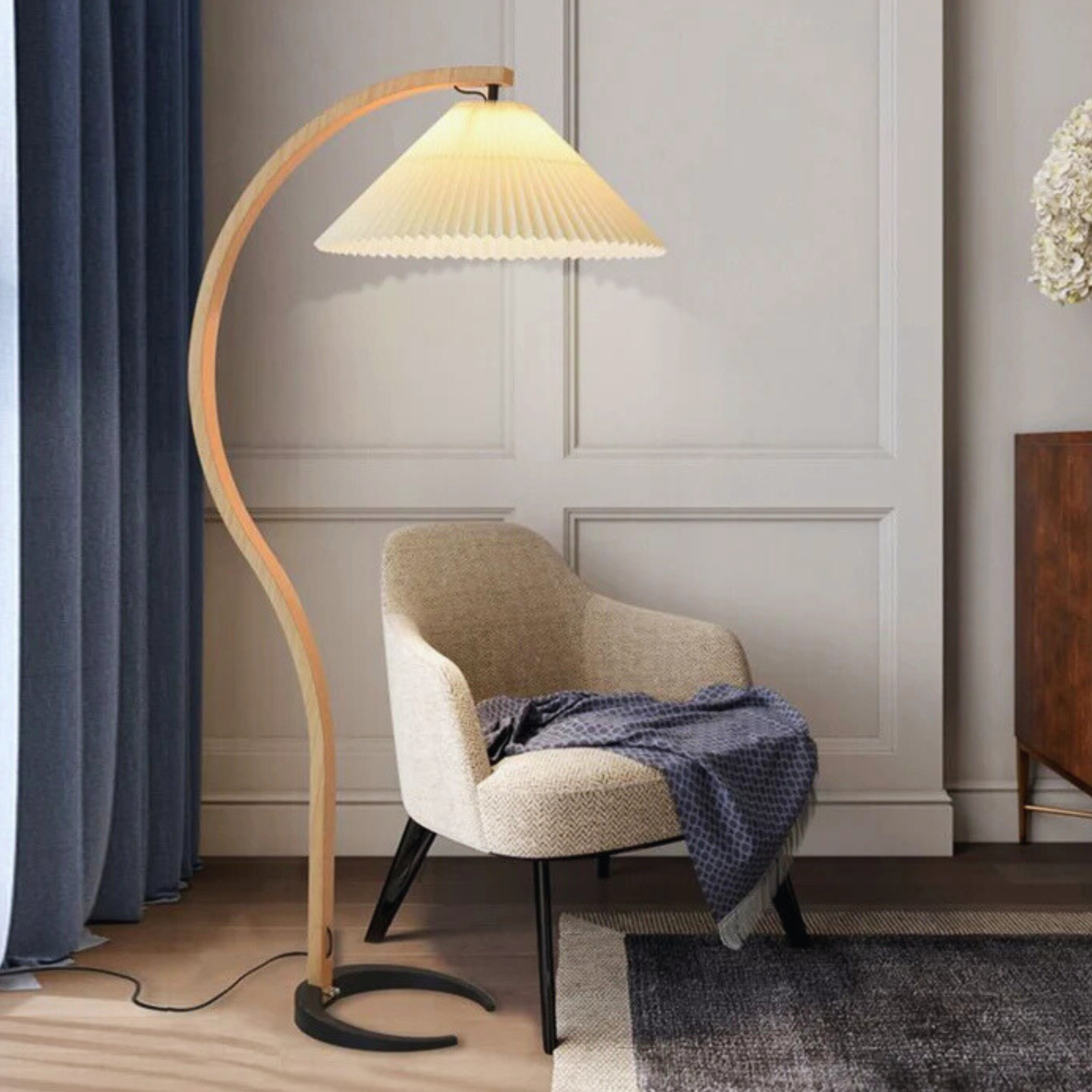 Modern Sculptural Floor Lamp | Statement Lighting Piece