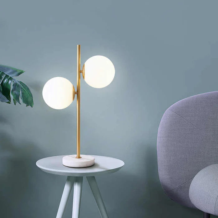 Elegant Double Sphere Wireless LED Table Lamp