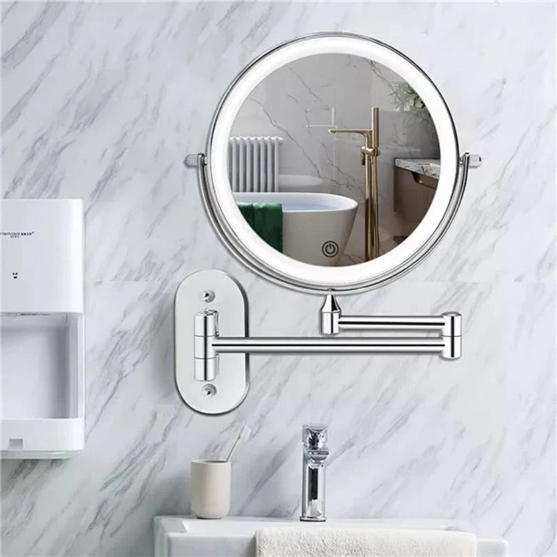 Rechargeable Magnifying LED-Lighted Vanity Mirror