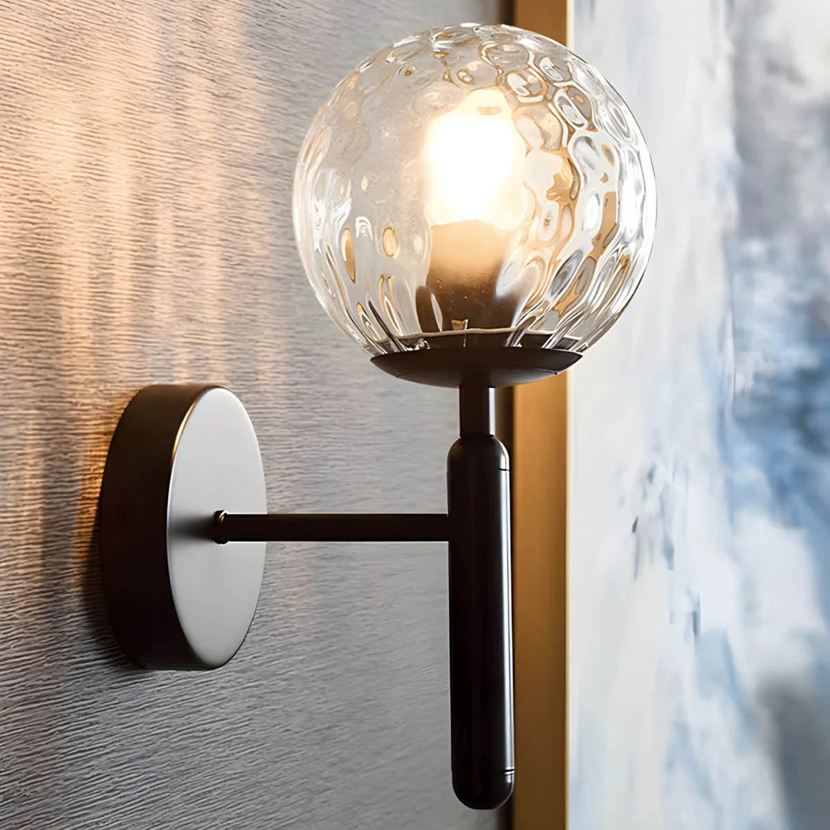 Elegant Ornamental Glass Wall Light