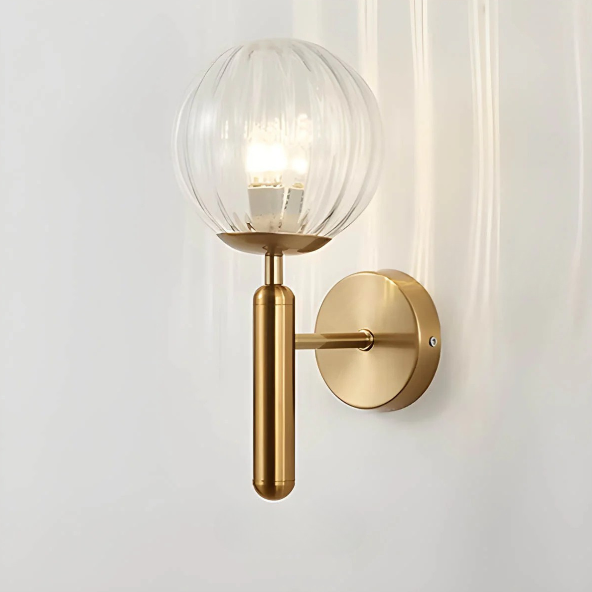 Elegant Ornamental Glass Wall Light