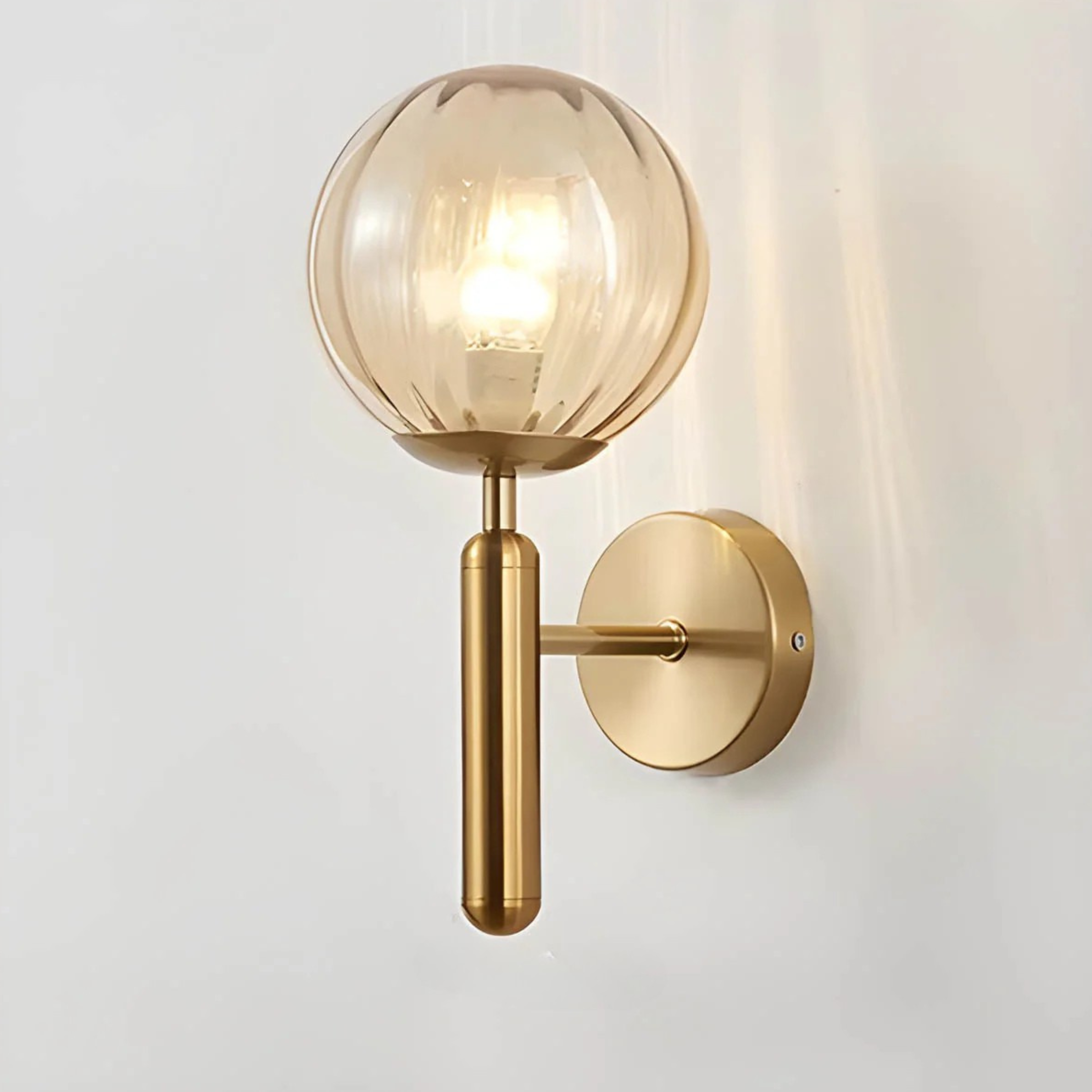 Elegant Ornamental Glass Wall Light