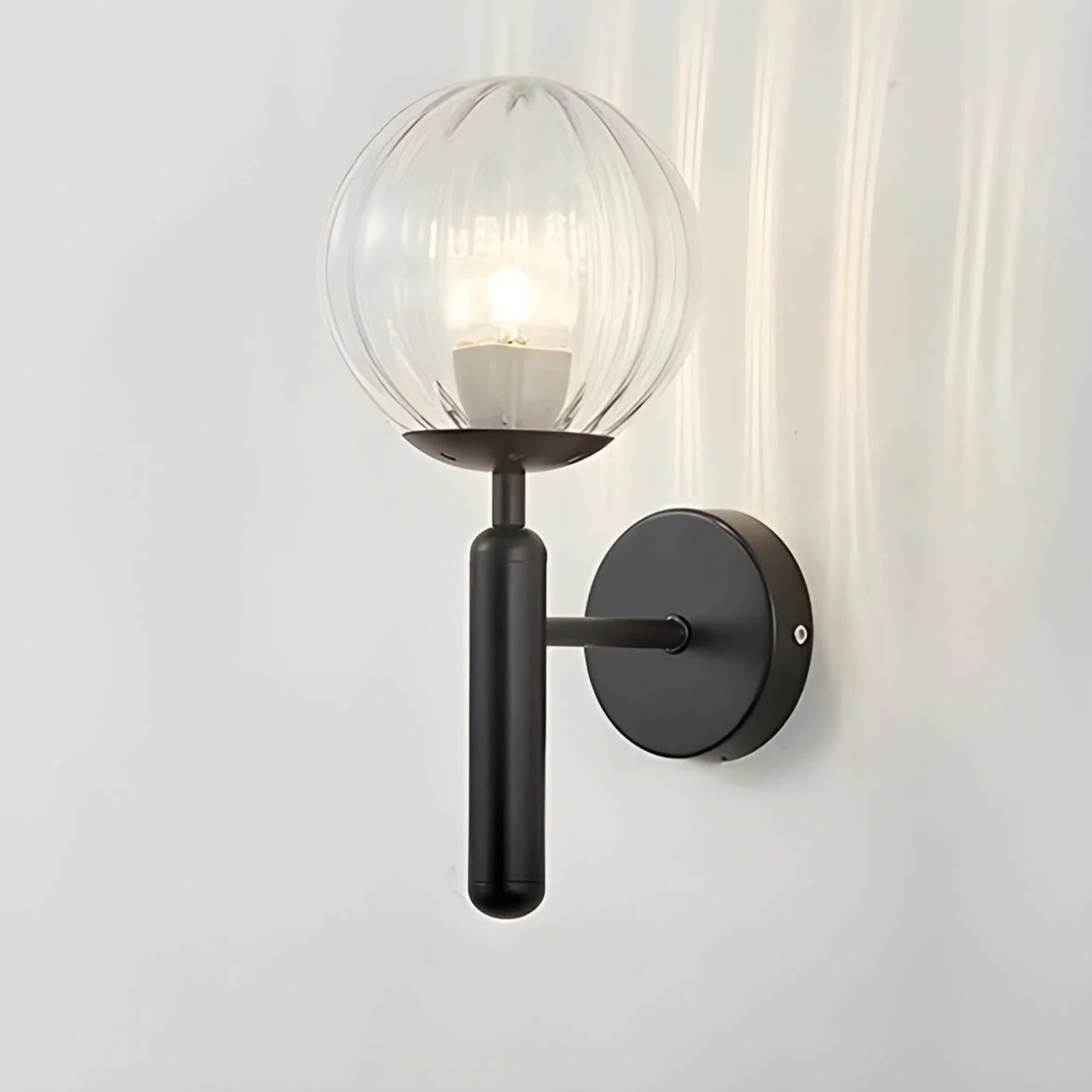 Elegant Ornamental Glass Wall Light