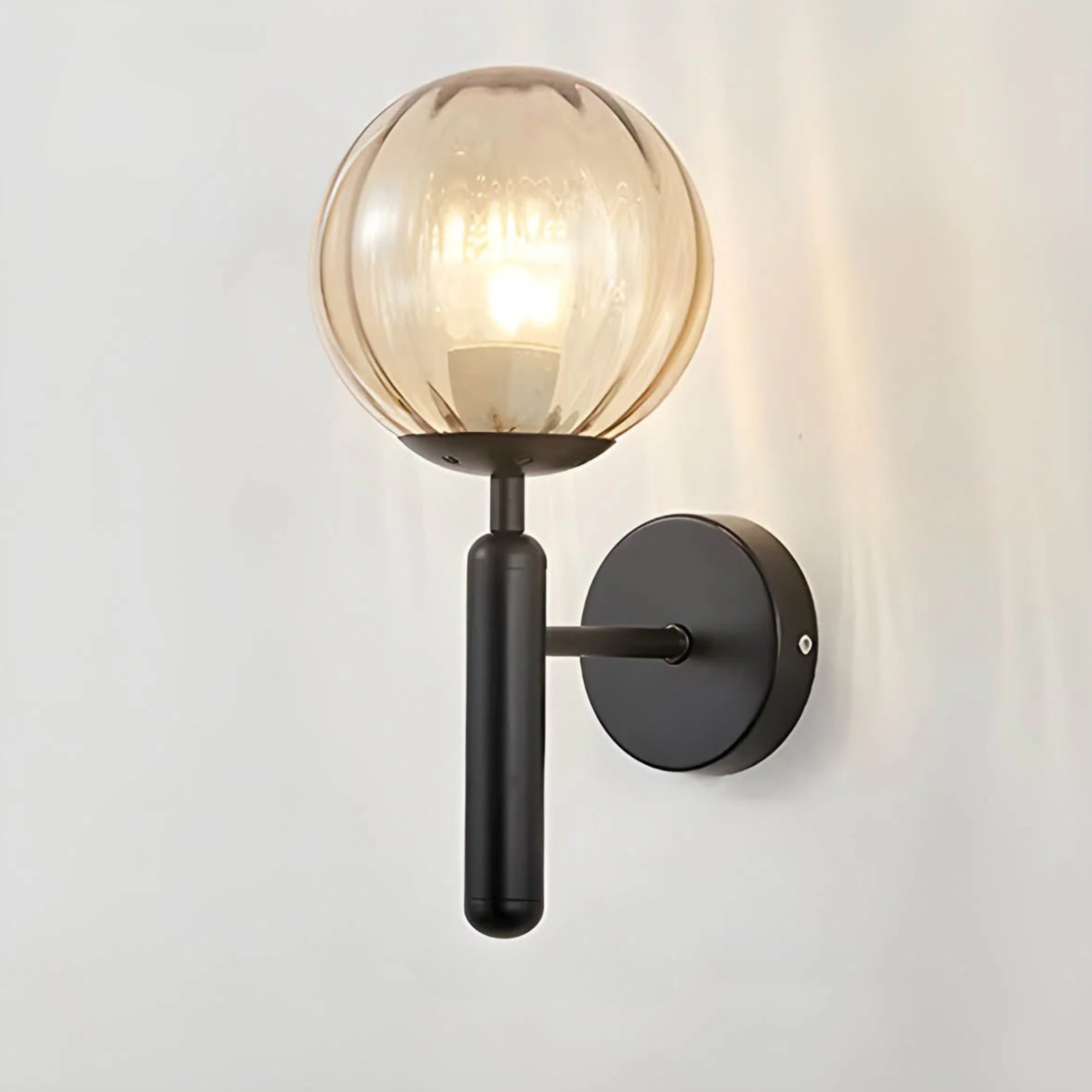 Elegant Ornamental Glass Wall Light