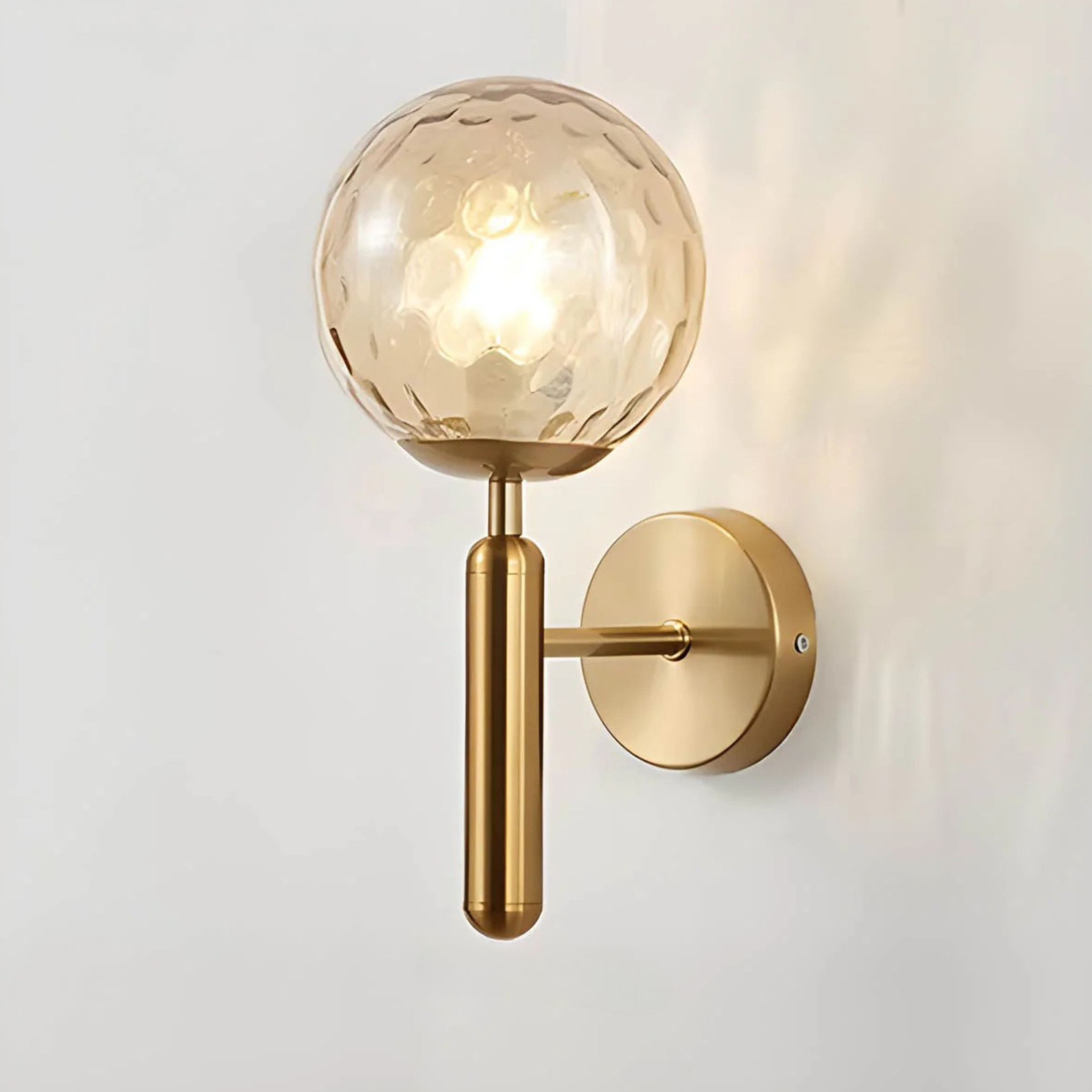 Elegant Ornamental Glass Wall Light